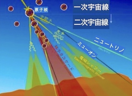 宇宙線の画像